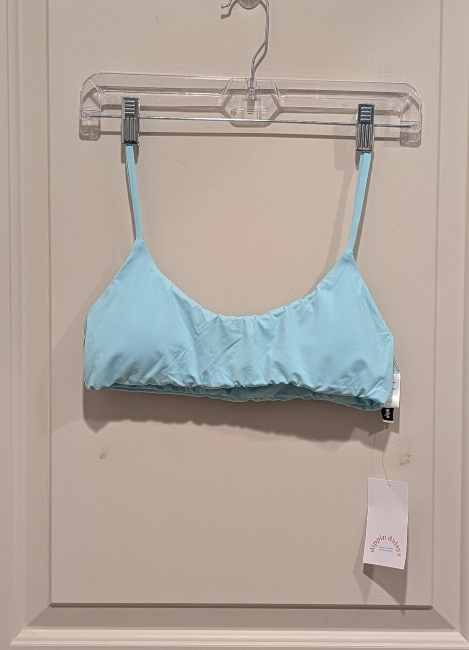 Dippin Daisy's Women’s Light Blue Bikini Bralette Top Medium